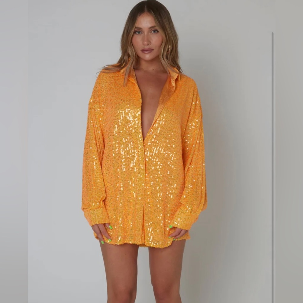 SLA The Lable sequin T-shirt dress size S worn once